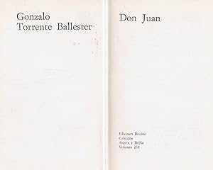 Seller image for DON JUAN for sale by Librera Torren de Rueda