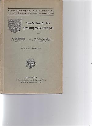 Bild des Verkufers fr Landeskunde der Provinz Hessen-Nassau zum Verkauf von Antiquariat Bcherlwe