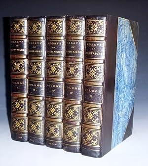 Image du vendeur pour Essays of Montaigne, 5 volume), Limited to 150 Sets, This is Number 91 mis en vente par Alcuin Books, ABAA/ILAB