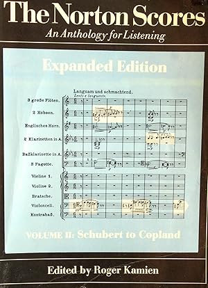 Imagen del vendedor de The Norton Scores An Anthology For Listening.Expanded Edition.Vol. 1:Machaut to Beethoven;Vol. 2:Schubert to Copland.TWO-VOLUME SET. a la venta por Mad Hatter Bookstore