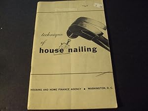 Technique of House Nailing of National Housing Agency Print 1948
