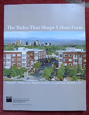 Image du vendeur pour The Rules that Shape Urban Form (Planning Advisory Service Report) mis en vente par Cadeby Books