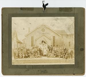 Seller image for LARGE SEPIA-TONED PHOTOGRAPH FEATURING THE CONFIRMATION CLASS AT ALL SAINTS CHURCH IN TOLEDO IN 1928] for sale by William Reese Company - Americana