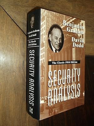 Seller image for Security Analysis: The Classic 1934 Edition for sale by Barker Books & Vintage