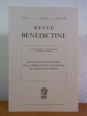 Seller image for Pour une nouvelle dition de la compilation Augustinienne de florus su l'aptre (Revue Bndictine Tome 119, fascicule 2, Dcembre 2009) for sale by Antiquariat Weber