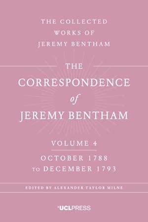 Imagen del vendedor de Correspondence of Jeremy Bentham : October 1788 to December 1793 a la venta por GreatBookPrices