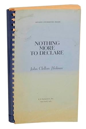 Immagine del venditore per Nothing More To Declare venduto da Jeff Hirsch Books, ABAA