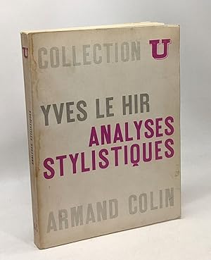 Image du vendeur pour Analyses stylistiques - 3e dition mis en vente par crealivres