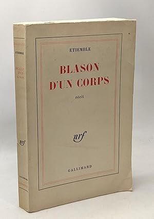 Seller image for Blason d'un corps for sale by crealivres