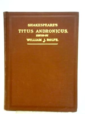 Bild des Verkufers fr Titus Andronicus zum Verkauf von World of Rare Books