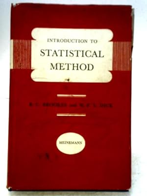 Bild des Verkufers fr Introduction to Statistical Method zum Verkauf von World of Rare Books