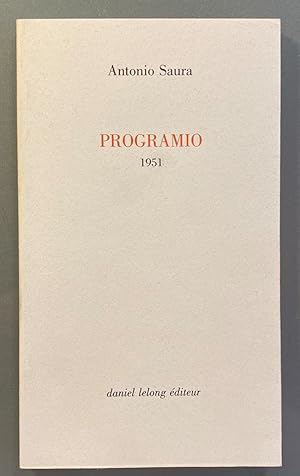 Imagen del vendedor de Programio. 1951 a la venta por Largine