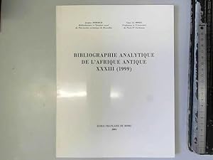 Bild des Verkufers fr Bibliographie analythique de l'Afrique antique XXXIII (1999) zum Verkauf von JLG_livres anciens et modernes
