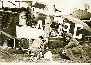 "COSTES, Jean SCHNEIDER, Henri VERON 1932" Photo de presse originale G. DEVRED Agence ROL Paris (...