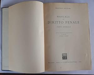 Imagen del vendedor de Manuale di diritto penale. Parte generale a la venta por librisaggi