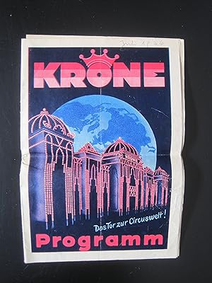 Krone Programm. Mit einem Doppelblatt Werbung für Wiener Betriebe.