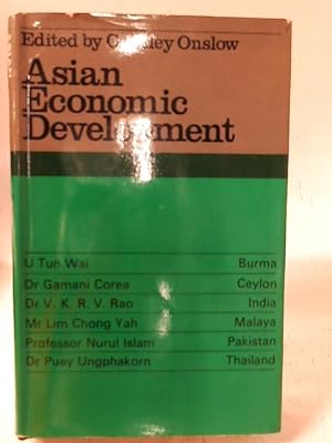 Bild des Verkufers fr Asian Economic Development zum Verkauf von World of Rare Books