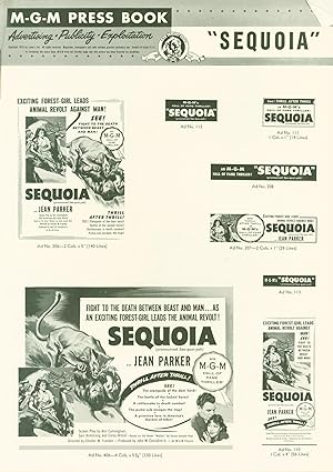 Seller image for Sequoia (pressbook) for sale by Eureka Books