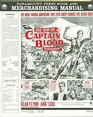 Bild des Verkufers fr The Son of Captain Blood (pressbook and merchandising manual) zum Verkauf von Eureka Books