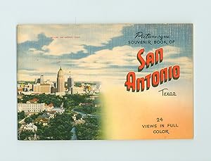 San Antonio Texas Picturesque Souvenir Book, 24 Color Views, The Alamo, Randolph Field, Alamo Sta...