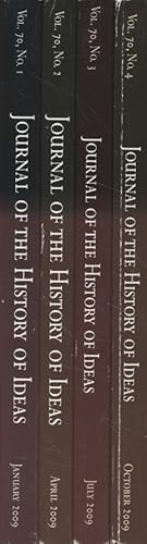 Immagine del venditore per [1 vol. in 4 iss.] Journal of the History of Ideas. Vol. 70. venduto da Fundus-Online GbR Borkert Schwarz Zerfa