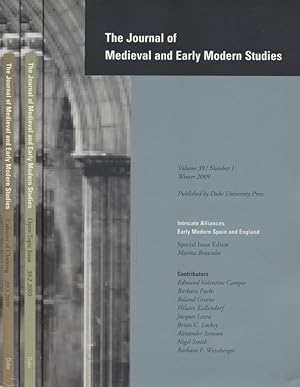 Image du vendeur pour The Journal of Medieval and Early Modern Studies. Vol. 39 2009 [3 Bd.e]. mis en vente par Fundus-Online GbR Borkert Schwarz Zerfa