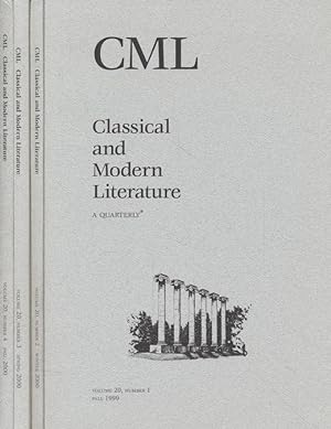 Bild des Verkufers fr Classical and Modern Literature 20 - 1999 [4 Bd.e]. A Quarterly. zum Verkauf von Fundus-Online GbR Borkert Schwarz Zerfa