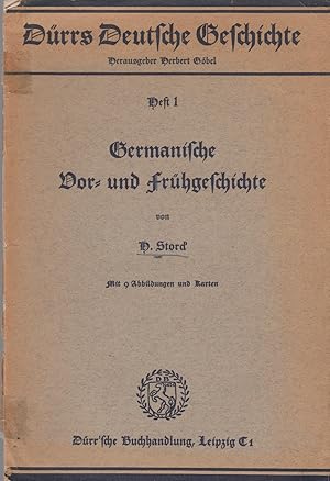 Image du vendeur pour Germanische Vor- und Frhgeschichte. Drrs Deutsche Geschichte, Heft 1, Hg. Herbert Gbel. mis en vente par Fundus-Online GbR Borkert Schwarz Zerfa