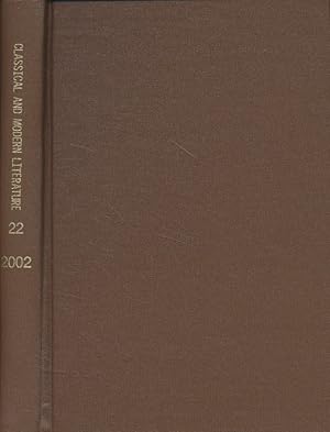 Image du vendeur pour Classical and Modern Literature 22 - 2002 [2 Bd.e]. mis en vente par Fundus-Online GbR Borkert Schwarz Zerfa