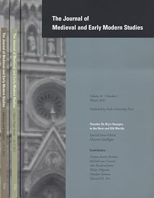 Seller image for The Journal of Medieval and Early Modern Studies. Vol. 41 2011 [3 Bd.e]. for sale by Fundus-Online GbR Borkert Schwarz Zerfa