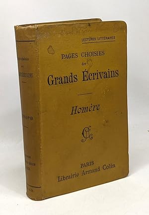 Seller image for Homre - pages choisies des grands crivains - 2e dition for sale by crealivres