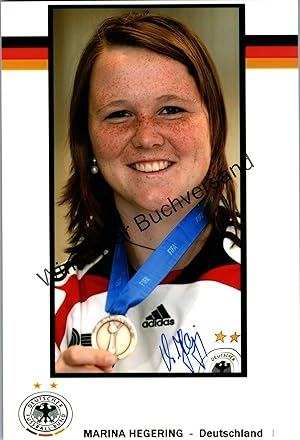 Bild des Verk�ufers f�r Original Autogramm Marina Hegering FC M�nchen Fussball /// Autogramm Autograph signiert signed signee zum Verkauf von Antiquariat im Kaiserviertel | Wimbauer Buchversand