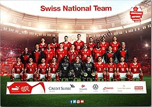 Seller image for Original Autogrammkarte swiss national team for sale by Antiquariat im Kaiserviertel | Wimbauer Buchversand