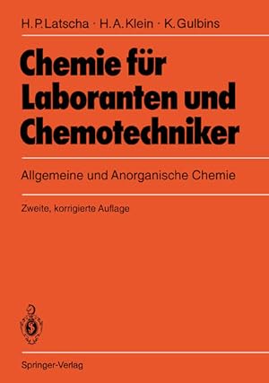 Chemie für Laboranten und Chemotechniker; Teil: Allgemeine und anorganische Chemie : mit 26 Tabel...