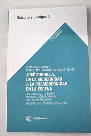 Seller image for Jos Zorrilla, de la modernidad a la posmodernidad en la escena for sale by Alcan Libros