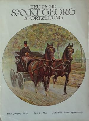 Seller image for Deutsche Sankt Georg Sportzeitung XXVIII. Jahrgang, Nr. 18. Berlin 1927. Drittes Septemberheft. for sale by Antiquariat Ursula Hartmann