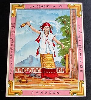 1920'S PACKAGING/ADVERTISING LABEL FOR J. A. BEGBIE & CO, RANGOON