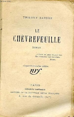 Image du vendeur pour Le chvrefeuille - 53me dition mis en vente par Le-Livre