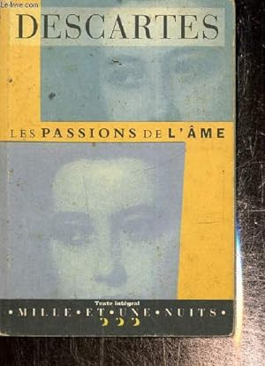 Bild des Verkufers fr Les passions de l'me zum Verkauf von Le-Livre