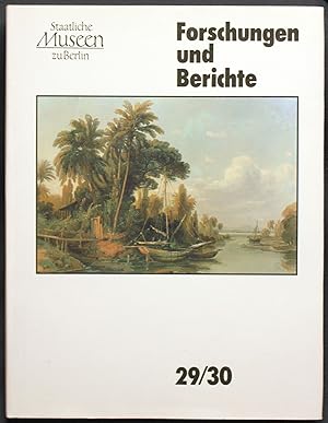 Bild des Verkufers fr Forschungen und Berichte 29/30 zum Verkauf von Graphem. Kunst- und Buchantiquariat