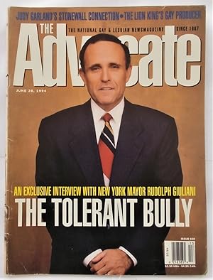 Seller image for The Advocate (Issue No. 658, June 28, 1994): The National Gay and Lesbian Newsmagazine (Magazine) (Cover Story on and Exclusive Interview of New York Mayor Rudolph - Rudy - Giuliani ) for sale by Bloomsbury Books