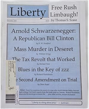 Seller image for Liberty Vol. 17 No. 12 (December 2003) (Libertarian Magazine) for sale by Bloomsbury Books