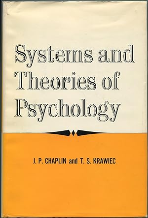 Bild des Verkufers fr Systems and Theories of Psychology zum Verkauf von Between the Covers-Rare Books, Inc. ABAA