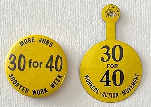 [Two pins calling for 30 hours work, 40 hours pay]