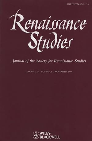 Seller image for Renaissance Studies Volume 23 Number 5 November 2009. Journal of the Society for Renaissance Studies. for sale by Fundus-Online GbR Borkert Schwarz Zerfa