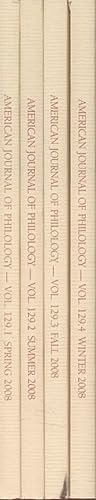 Seller image for [1 Vol. in 4 Iss.] American Journal of Philology. Vol. 129. for sale by Fundus-Online GbR Borkert Schwarz Zerfa