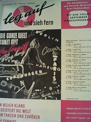 leg auf und sieh fern, Nr. 9, September 1961 Die Schallplatten -und Fernseh- Illustrierte Ihres F...