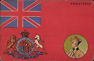 Bild des Verkufers fr Wappen Ansichtskarte / Postkarte Angleterre, Grobritannien, Landesfahne zum Verkauf von akpool GmbH