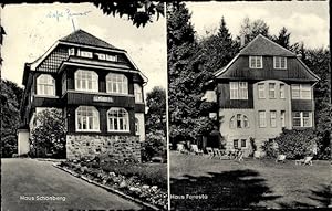 Bild des Verkufers fr Ansichtskarte / Postkarte Braunlage im Oberharz, Haus Schnberg, Haus Foresta, Am Jemerstein 1 und 3 zum Verkauf von akpool GmbH