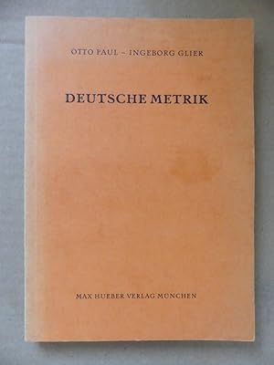 Bild des Verkufers fr Deutsche Metrik. 4., vllig umgearbeitete Auflage. zum Verkauf von Antiquariat Maralt